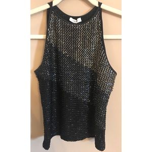 Cache Ombré Beaded Tank Top